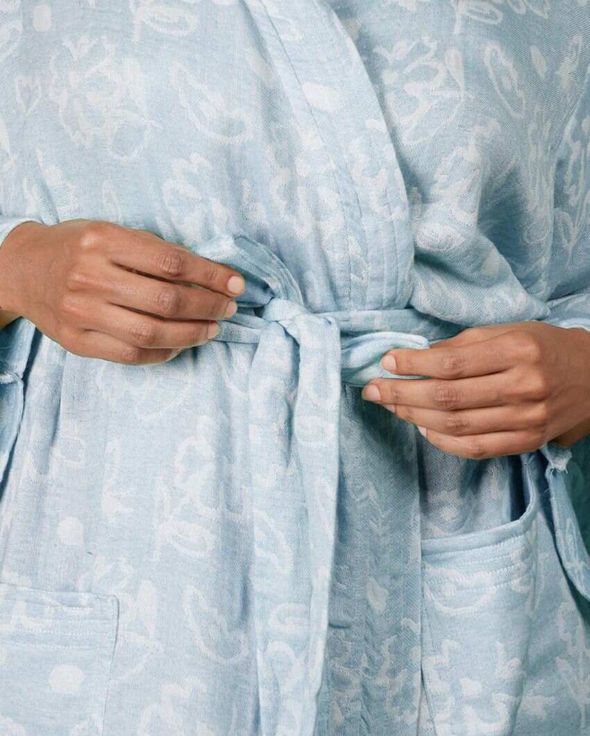 Luxurious Banana Jacquard Bath Robe | 50 x 30 inches