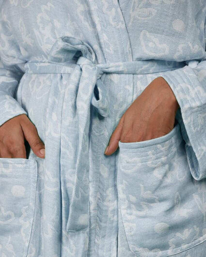 Luxurious Banana Jacquard Bath Robe | 50 x 30 inches