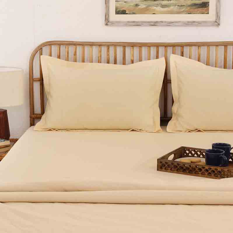 Beige Ginger Double Bedsheet Set Default Title