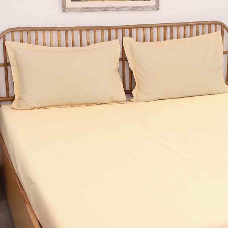 Beige Ginger Double Bedsheet Set Default Title