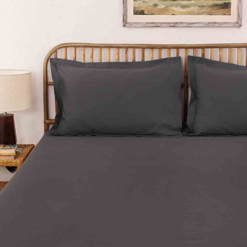 Grey Pepper Fitted Bedsheet Set Default Title