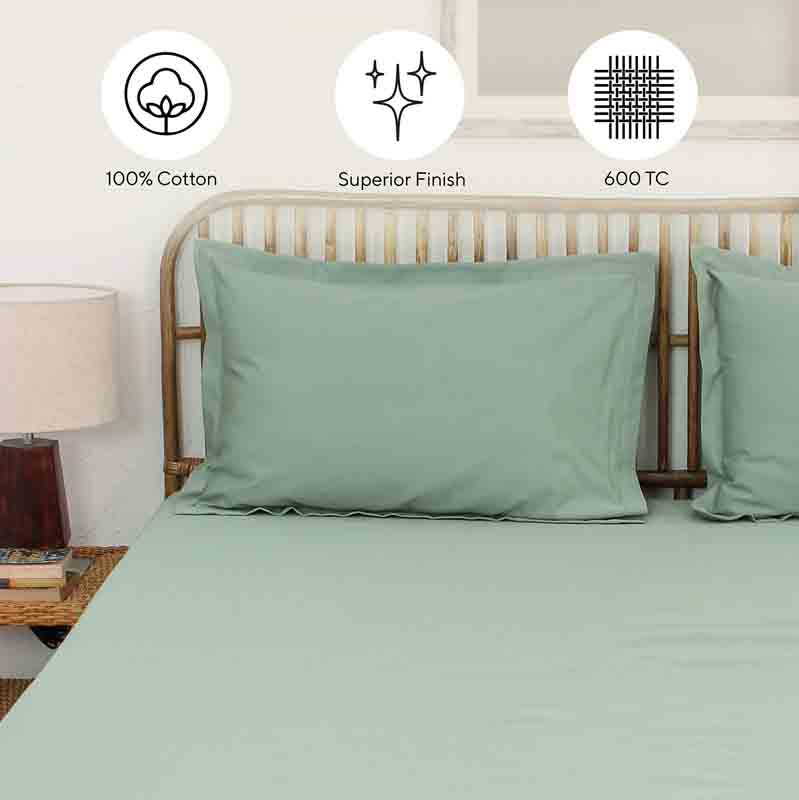 Green Sage King Bedsheet Set Default Title