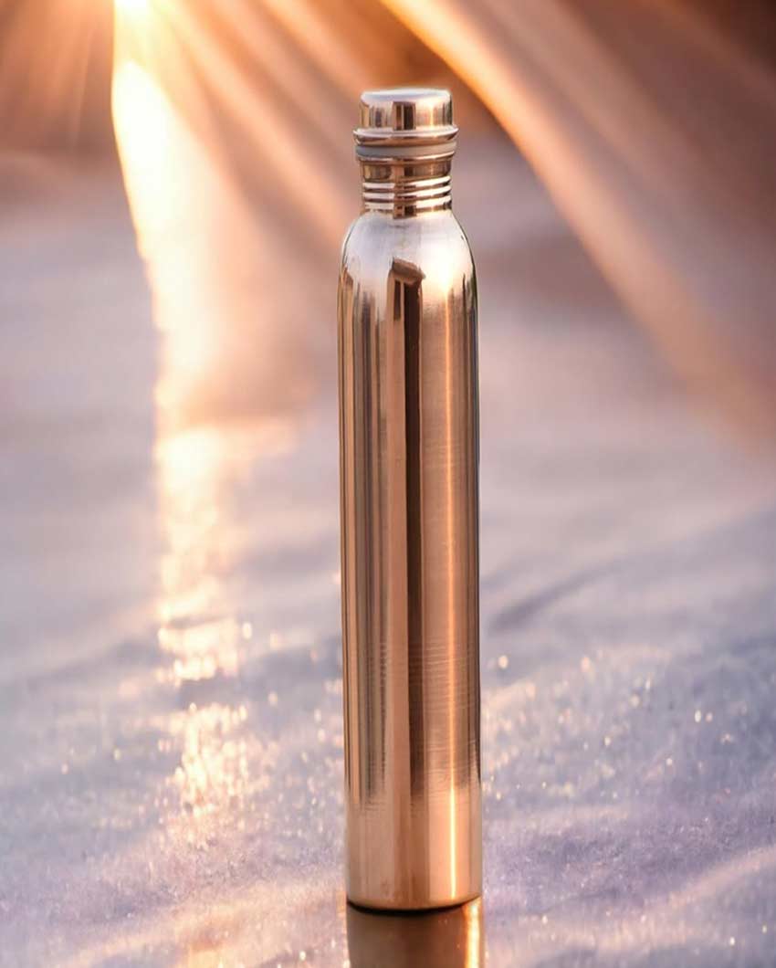 Durable And Leak-Proof Design For Efficient Storage Pure Copper Water Bottle | 1L | 3 x 11 inches