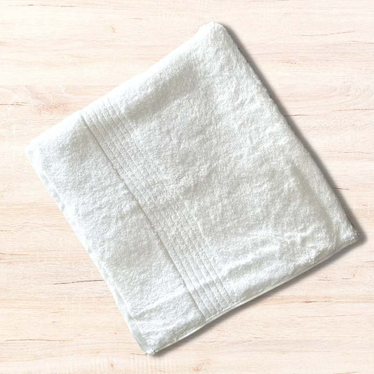 White Cotton Bath Towel | 27 x 59 inches