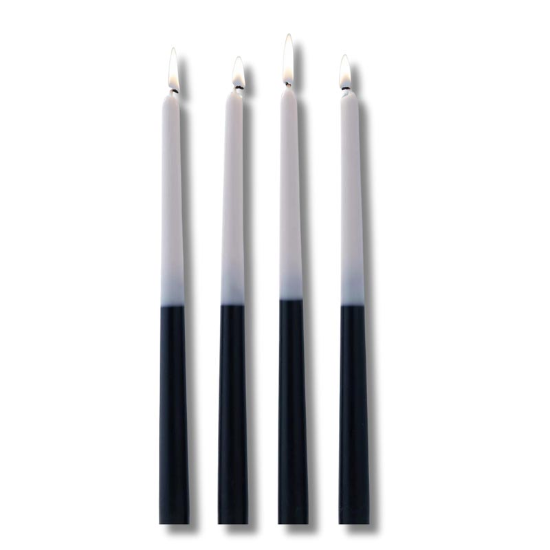 Black Mix & Match Tapered Candles |Set of 4 Default Title