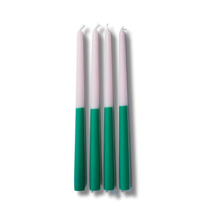 Green Mix & Match Tapered Candles |Set of 4 Default Title