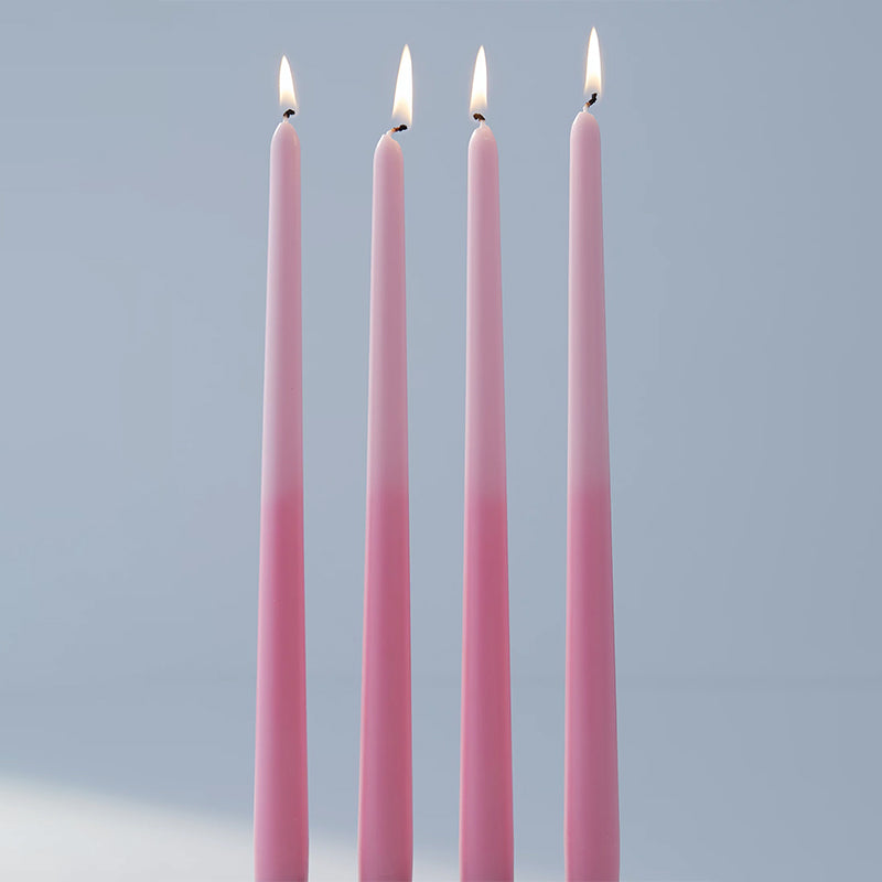 Pink Mix & Match Tapered Candles |Set of 4