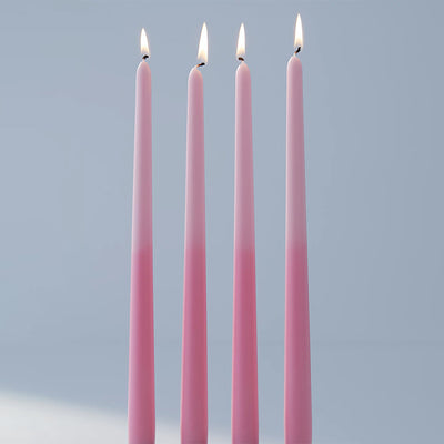 Pink Mix & Match Tapered Candles | Set of 4 | 10.2 cm / 4 inches