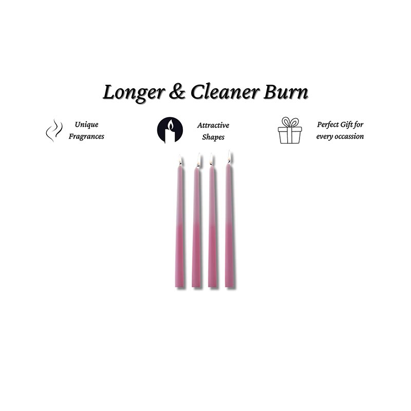 Pink Mix & Match Tapered Candles |Set of 4 Default Title