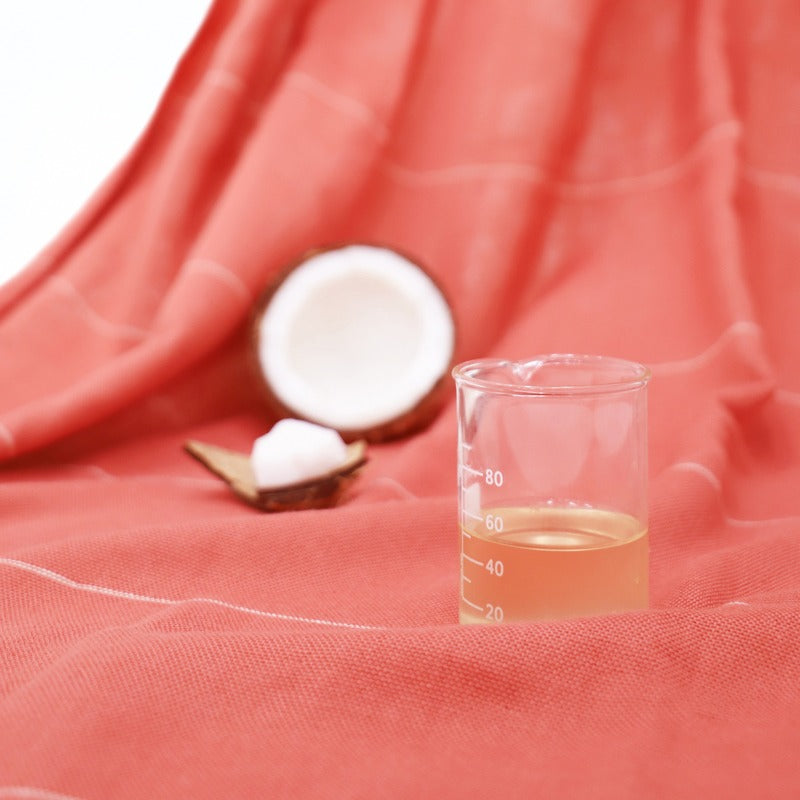 Aloevera Double Cloth Bath Towel | Set of 2 Apricot Brandy & Sunset Gold
