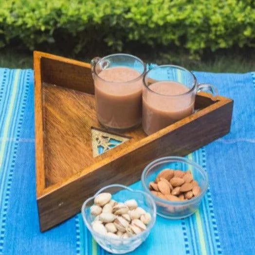 Mango Wood Triangle Tray