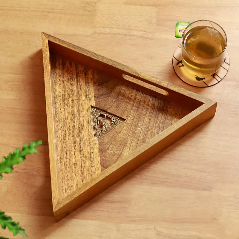 Mango Wood Triangle Tray