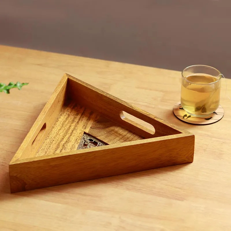 Mango Wood Triangle Tray