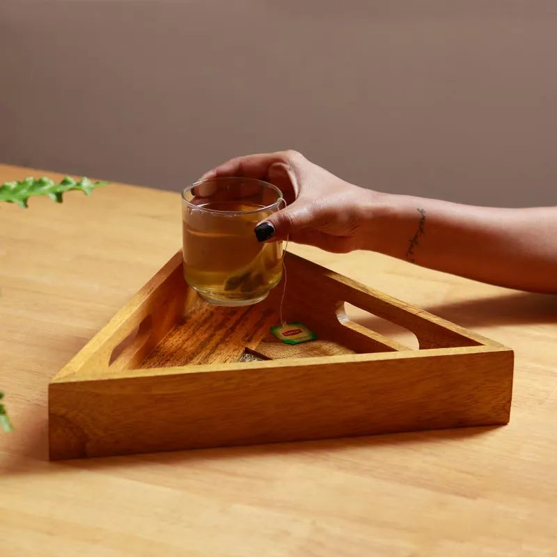 Mango Wood Triangle Tray