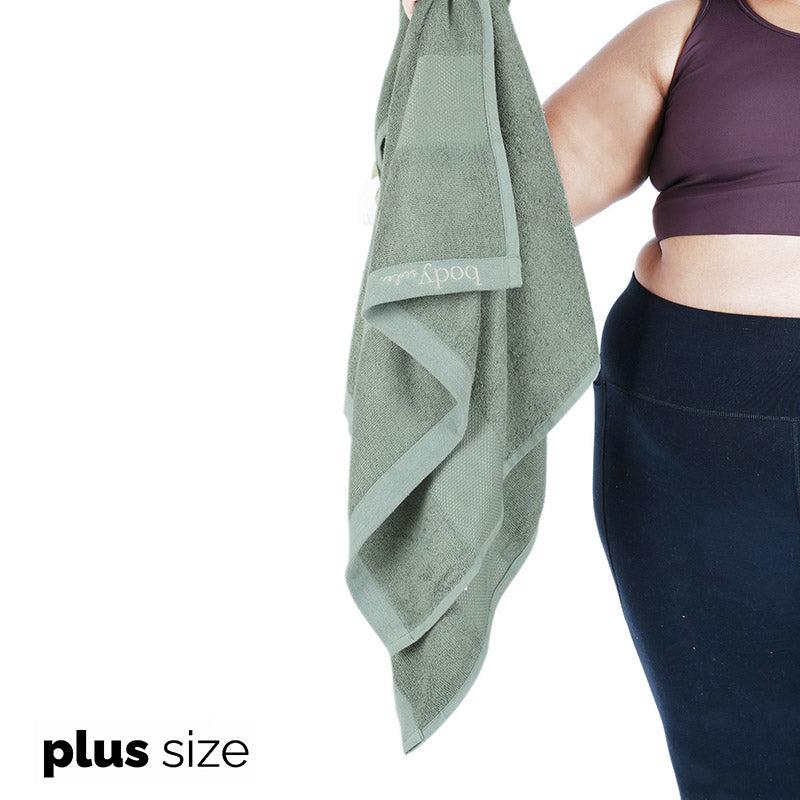 Bamboo Terry Bath Towel Plus Size Sage Green