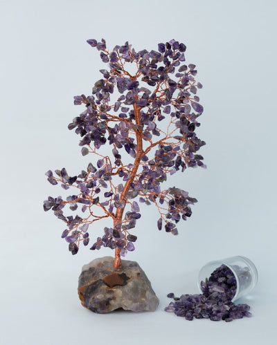 Amethyst Tree On Cluster | 3 x 10 inches