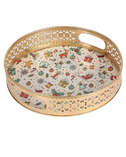 Christmas Gifts Metal Trays | Set of 2