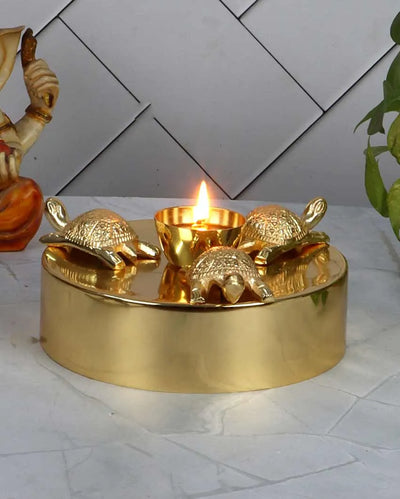 Three Tortoise Akhand Diya