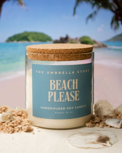 Beach Please Scented Candle | 3 x 3 inches