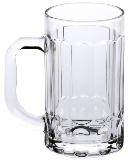 Classic Clear Glass Beer Mugs | 400ml | Set of 3