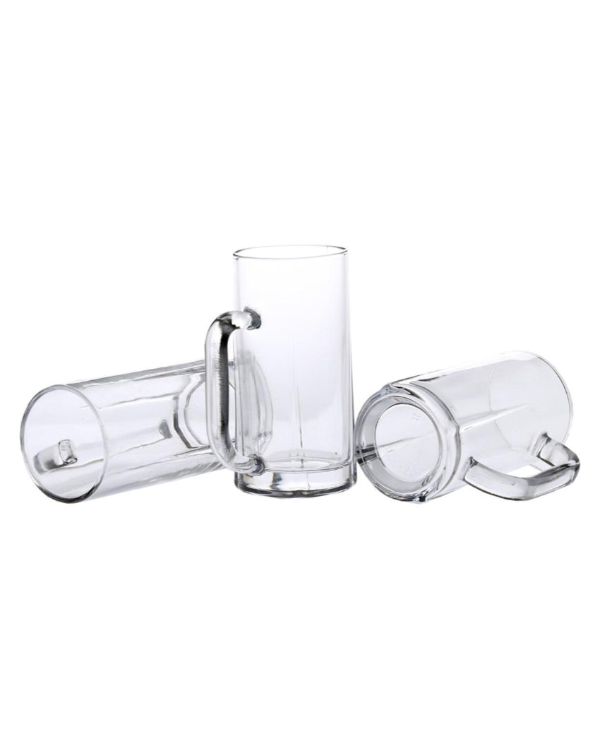 Heavy-Duty Clear Glass Beer Mugs | 300ml | Set of 6