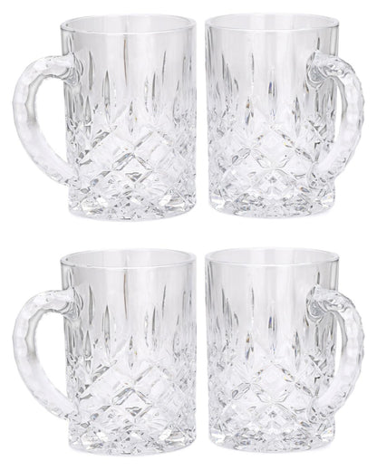 Heavy-Duty Clear Glass Beer Mugs | 450ml | 4 x 5 inches