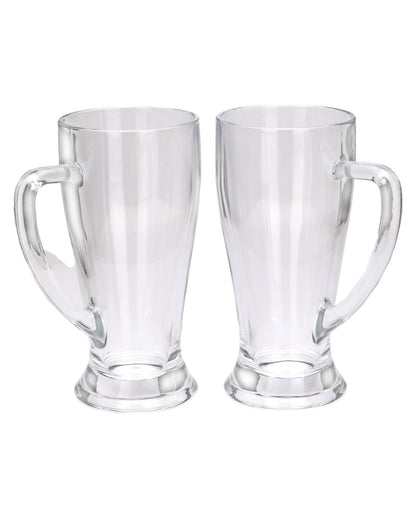 Durable Clear Glass Beer Mugs | 250ml | 3 x 6 inches