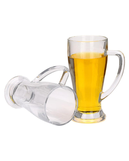 Durable Clear Glass Beer Mugs | 250ml | 3 x 6 inches