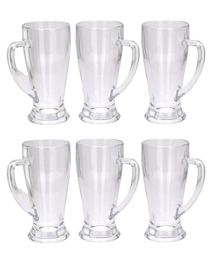 Durable Clear Glass Beer Mugs | 250ml | 3 x 6 inches