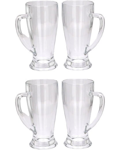 Durable Clear Glass Beer Mugs | 250ml | 3 x 6 inches