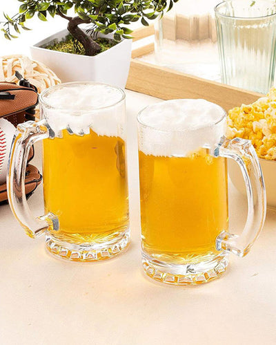 Home Comfort Clear Handled Beer Mug  | 500ml |  3 x 6 inches