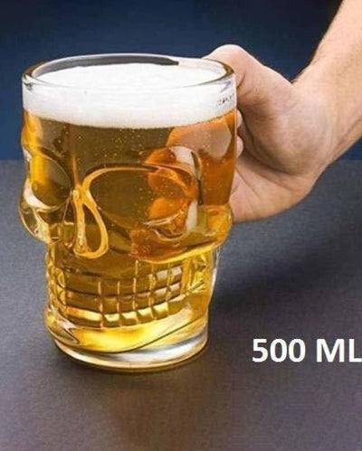 Everyday Essential Clear Glass Beer Mugs | 500ml  | 4 x 5 inches