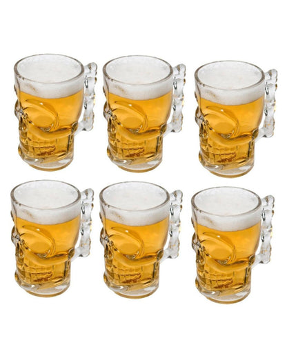 Everyday Essential Clear Glass Beer Mugs | 500ml  | 4 x 5 inches