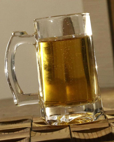 Crystal Clear Glass Beer Mugs | 400ml  | 4 x 6 inches