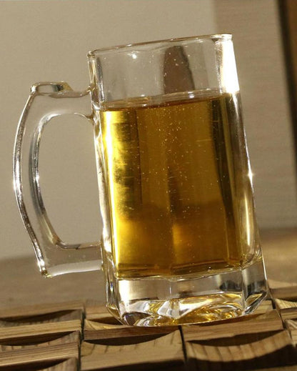 Crystal Clear Glass Beer Mugs | 400ml  | 4 x 6 inches
