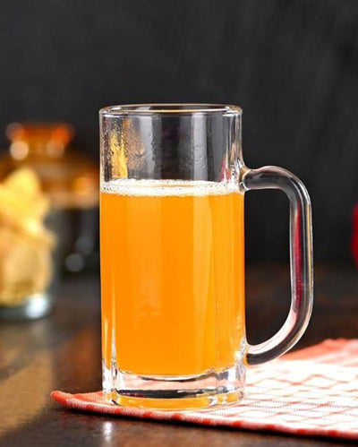 Pub Style Clear Glass Beer Mugs | 300ml | Set of 2