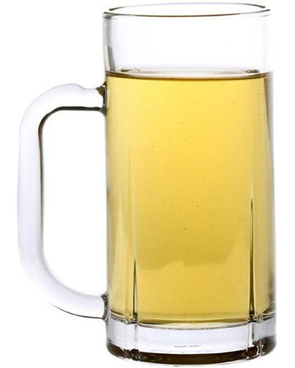 Pub Style Clear Glass Beer Mugs | 300ml | Set of 2