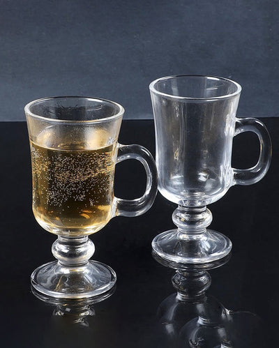 Kitchen Essential Clear Glass Beer Mug  | 200ml |  Set of 2  |  3 x 6 inches