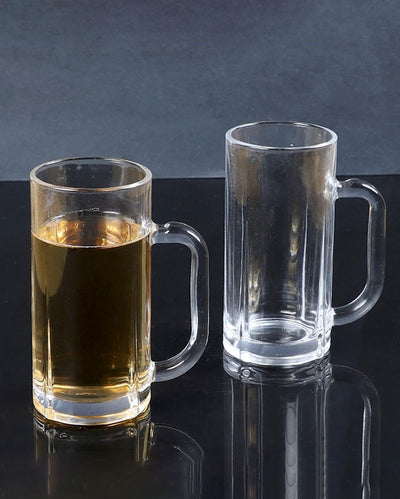 Bar Collection Transparent Beer Mug  | 300ml |  Set of 2  |  3 x 6 inches