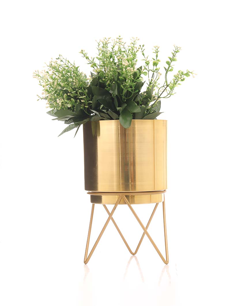 Sun-Kissed Elle Metal Planter | 7 x 12 inches | Plant not included