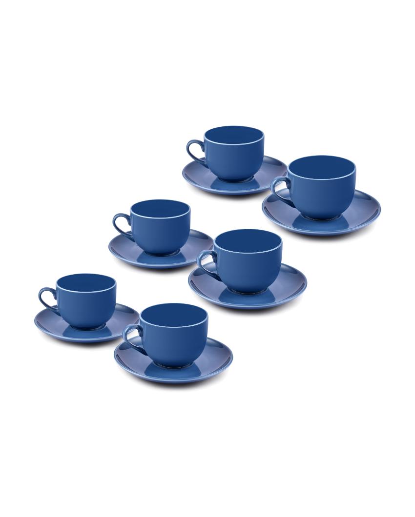 Matt Navy Porcelain Tea Set  | Set of 17 pcs