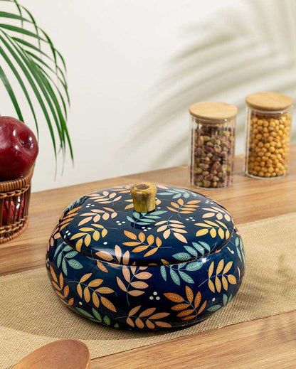 Blue Autumn Mango Wood Casserole | 9 x 5 inches