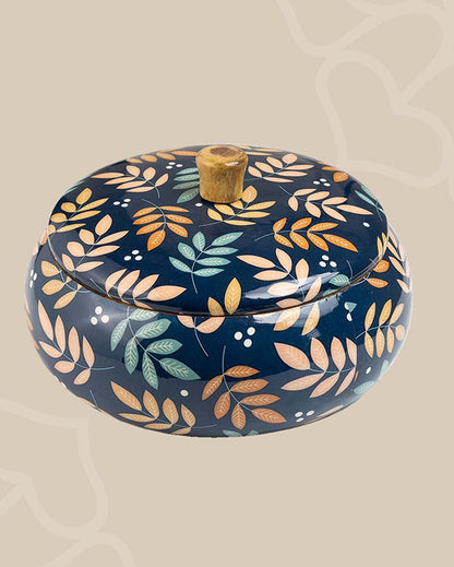 Blue Autumn Mango Wood Casserole | 9 x 5 inches