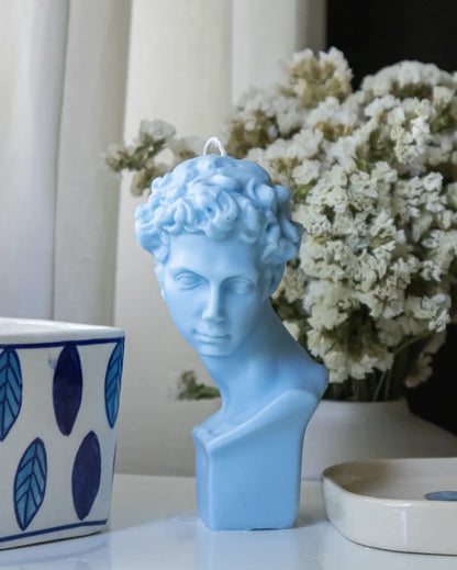 Big Apollo Greek Sculpted Candle | Single | 7.1 x 5.1 x 16.3 cm / 2.8 x 2 x 6.4 inches