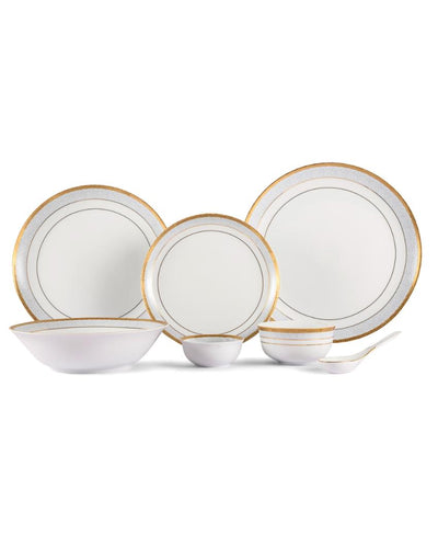 Blue Elegance Porcelain Dinner Set