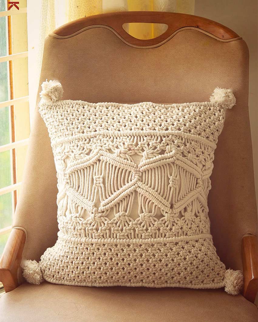 Bohosoul Cotton Cushion Cover | 16x16 inch