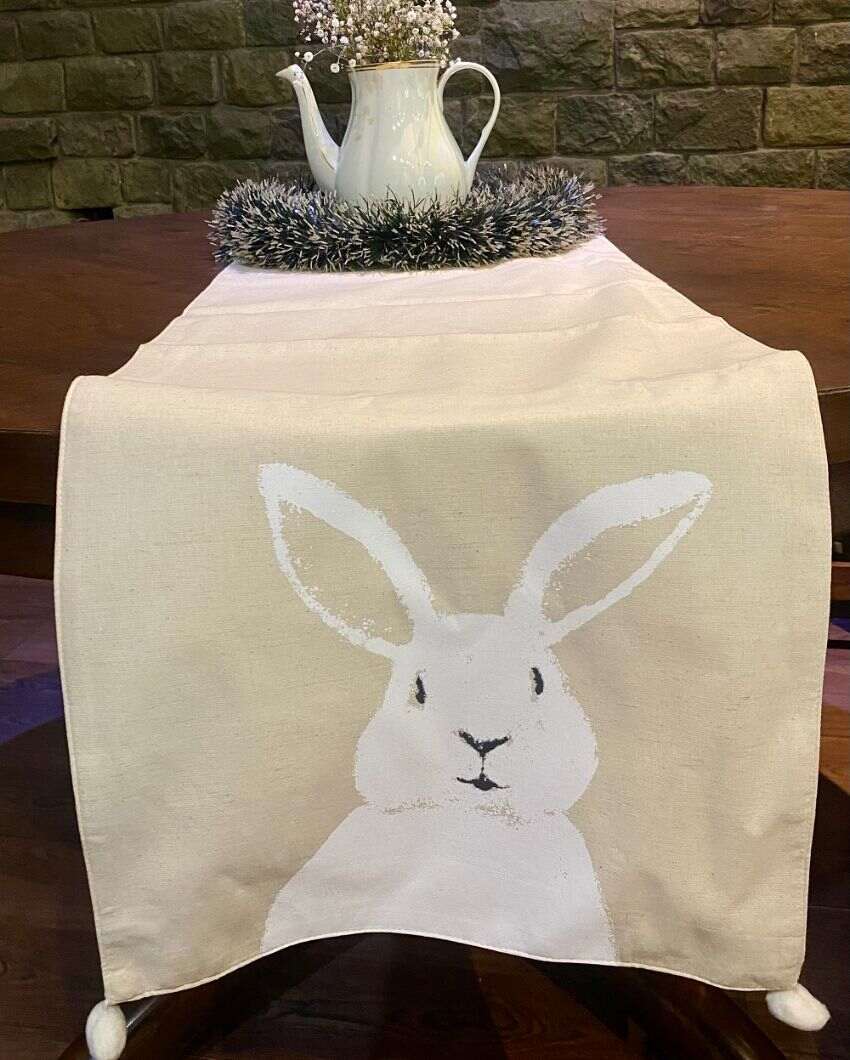 Bunny Cotton Table Runner | 74 x 14 inches