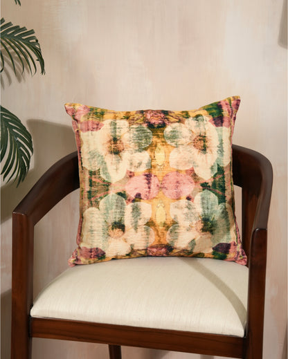 Botanical Bliss Velvet Cushion Cover | 16 x 16 inches , 18 x 18 inches , 20 x 20 inches