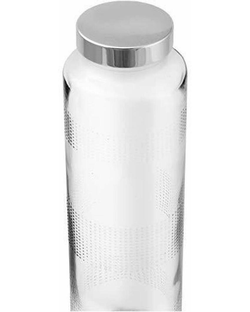 Clear Glass Milk and Water Bottle for Large Capacity Storage Sturdy and Reliable | 750 ML | 3 x 10 inches