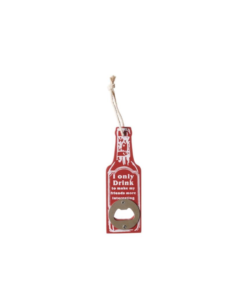 Drink To Make Friends Interesting Bottle Opener | 2 x 1 x 6 inches | Set of 2